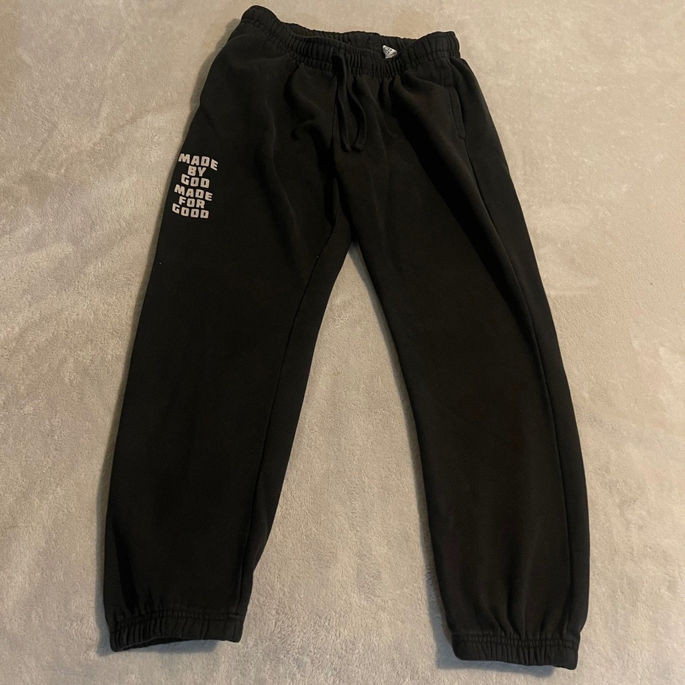 District V.I.T. Fleece Sweatpants Mens Large Black Made By God Made For Good L